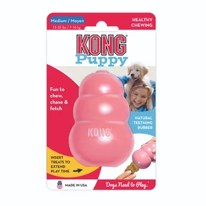 Kép 1/4 - kong-puppy-kutyajatek-rozsaszin-min