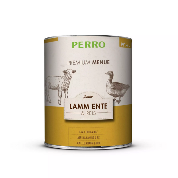 PERRO-Premium-Menue-Junior-Kacsa-kutyakonzerv-820g